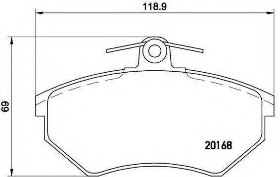 BREMBO P85011 Комплект гальмівних колодок, дискове гальмо