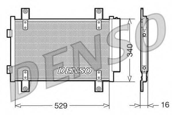 DENSO DCN09049 Конденсатор, кондиціонер