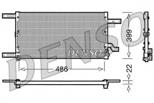 DENSO DCN01021 Конденсатор, кондиціонер