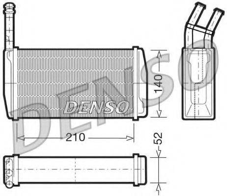 DENSO DRR10011 Теплообмінник, опалення салону