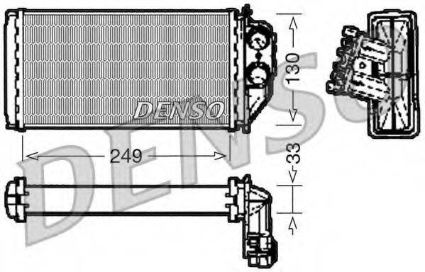 DENSO DRR21002 Теплообмінник, опалення салону