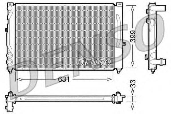 DENSO DRM02020 Радіатор, охолодження двигуна
