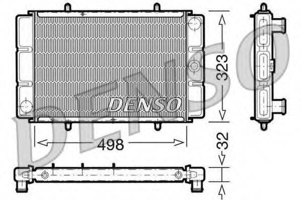 DENSO DRM03002 Радіатор, охолодження двигуна