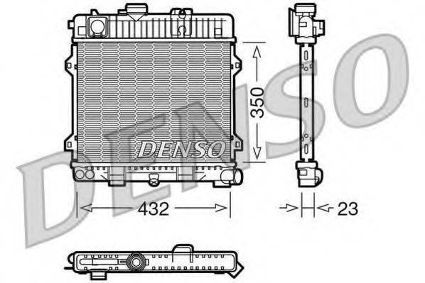 DENSO DRM05024 Радіатор, охолодження двигуна