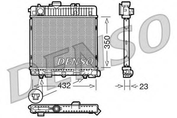 DENSO DRM05025 Радіатор, охолодження двигуна