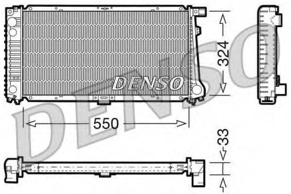 DENSO DRM05058 Радіатор, охолодження двигуна
