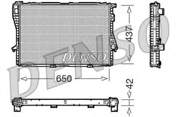 DENSO DRM05068 Радіатор, охолодження двигуна