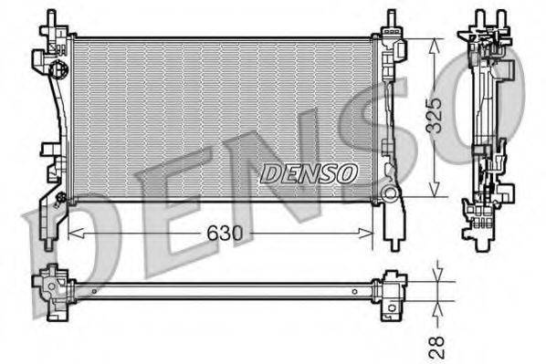 DENSO DRM07041 Радіатор, охолодження двигуна