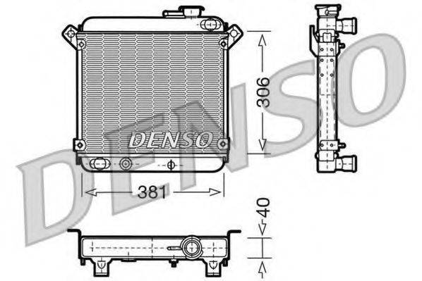 DENSO DRM09004 Радіатор, охолодження двигуна