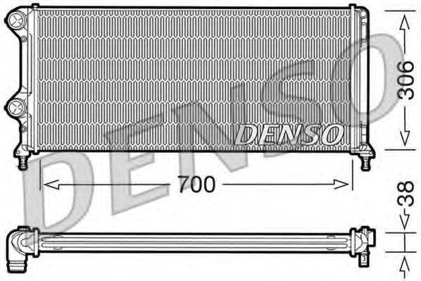 DENSO DRM09060 Радіатор, охолодження двигуна