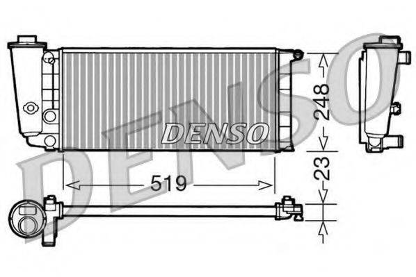 DENSO DRM09080 Радіатор, охолодження двигуна