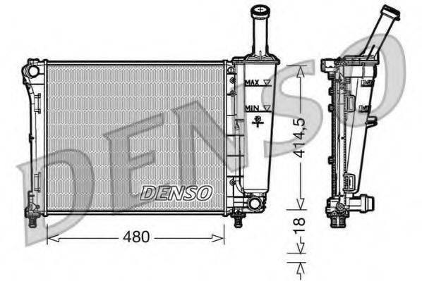 DENSO DRM09161 Радіатор, охолодження двигуна