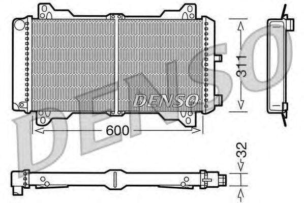 DENSO DRM10012 Радіатор, охолодження двигуна
