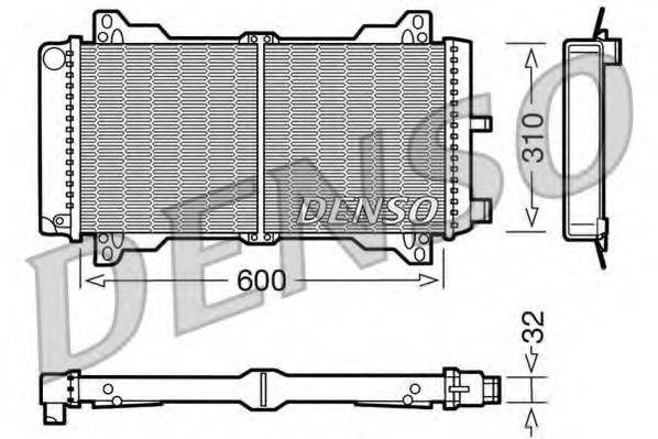 DENSO DRM10014 Радіатор, охолодження двигуна