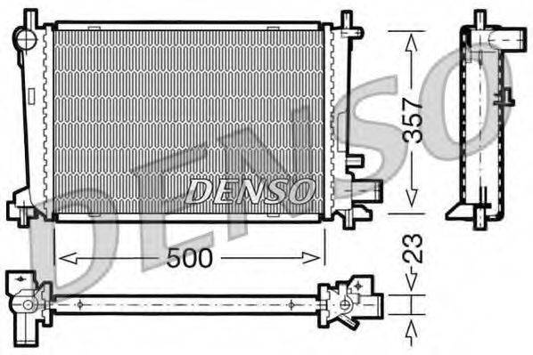 DENSO DRM10038 Радіатор, охолодження двигуна