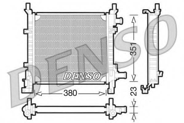 DENSO DRM10061 Радіатор, охолодження двигуна