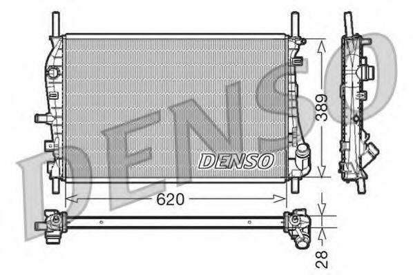 DENSO DRM10073 Радіатор, охолодження двигуна