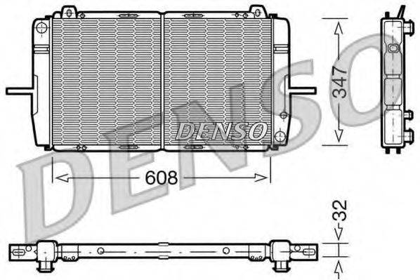 DENSO DRM10080 Радіатор, охолодження двигуна