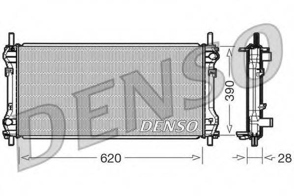 DENSO DRM10102 Радіатор, охолодження двигуна