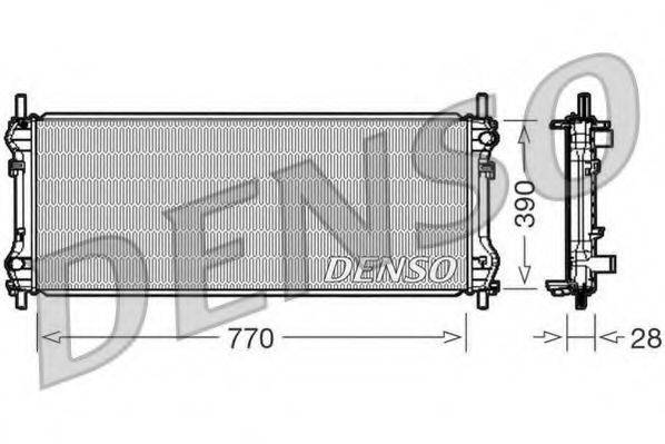 DENSO DRM10103 Радіатор, охолодження двигуна