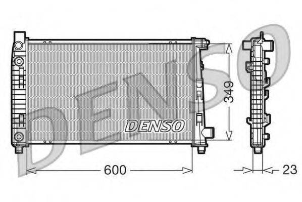DENSO DRM17102 Радіатор, охолодження двигуна