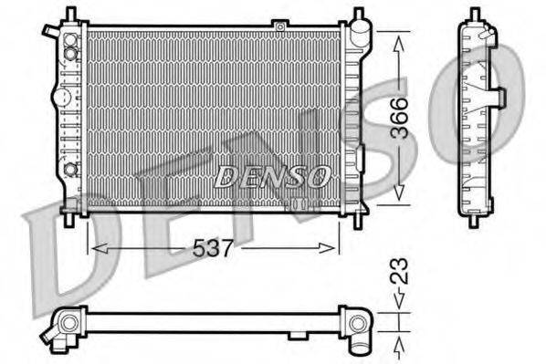 DENSO DRM20012 Радіатор, охолодження двигуна