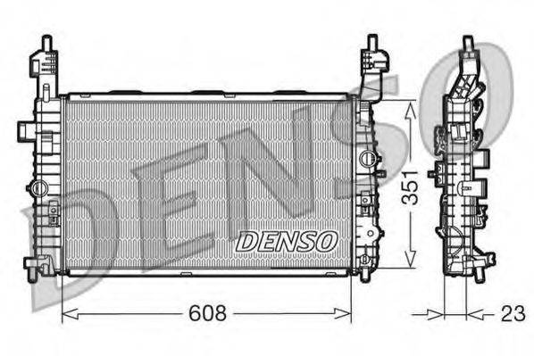 DENSO DRM20093 Радіатор, охолодження двигуна