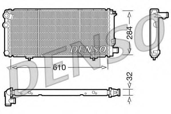 DENSO DRM21010 Радіатор, охолодження двигуна