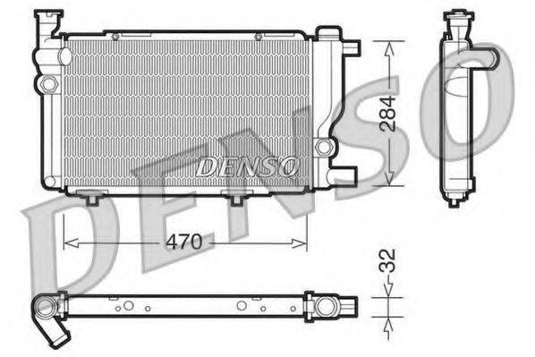 DENSO DRM21013 Радіатор, охолодження двигуна