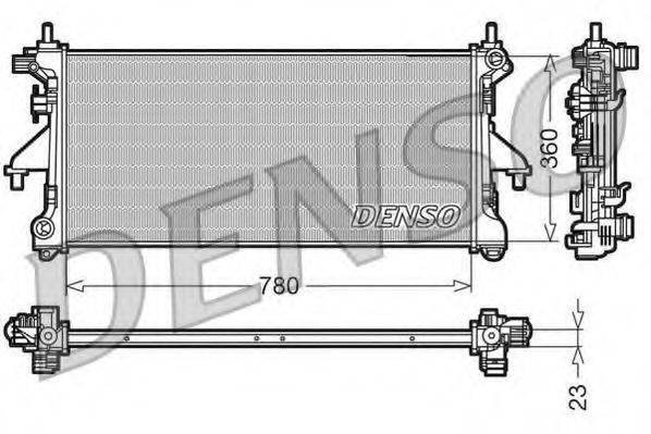 DENSO DRM21100 Радіатор, охолодження двигуна