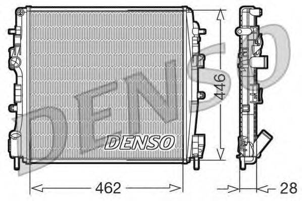 DENSO DRM23018 Радіатор, охолодження двигуна