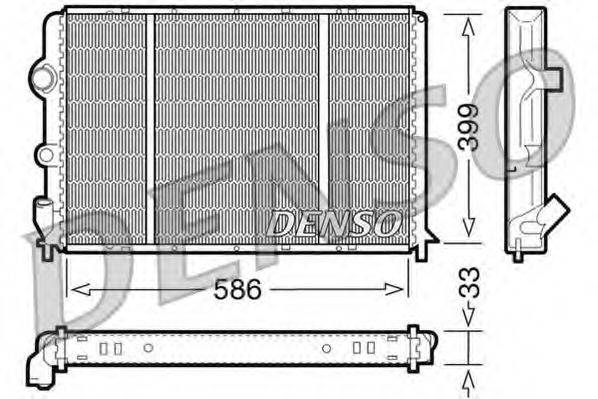 DENSO DRM23050 Радіатор, охолодження двигуна