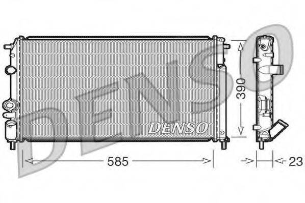 DENSO DRM23053 Радіатор, охолодження двигуна