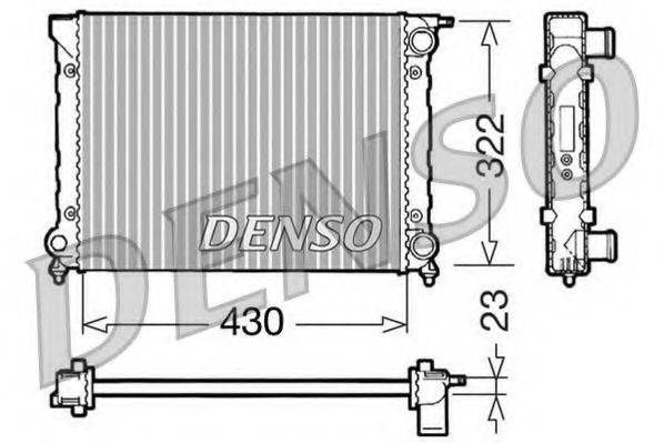 DENSO DRM32004 Радіатор, охолодження двигуна