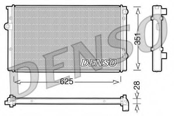 DENSO DRM32008 Радіатор, охолодження двигуна