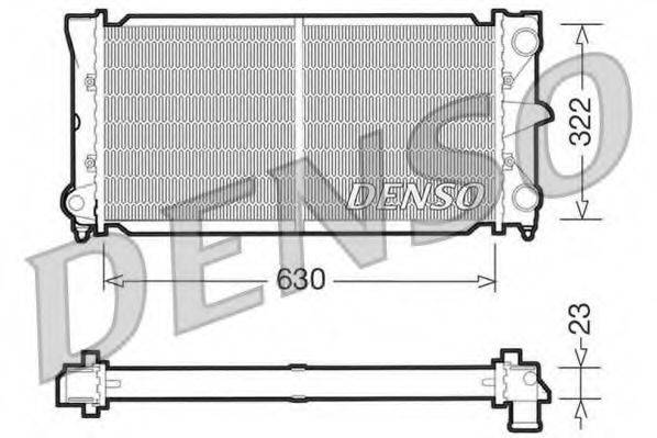 DENSO DRM32025 Радіатор, охолодження двигуна
