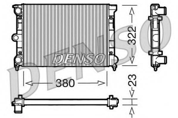 DENSO DRM32032 Радіатор, охолодження двигуна