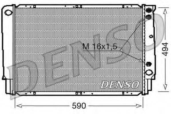 DENSO DRM33053 Радіатор, охолодження двигуна