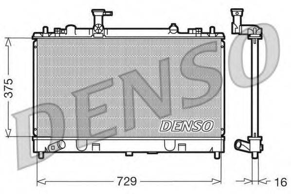 DENSO DRM44011 Радіатор, охолодження двигуна