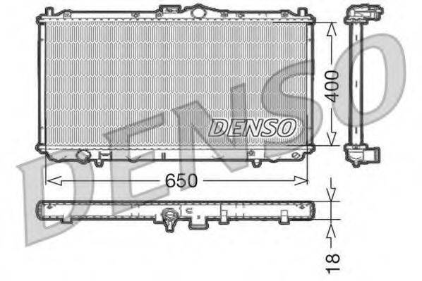 DENSO DRM45010 Радіатор, охолодження двигуна