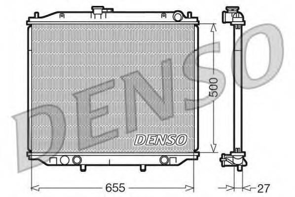 DENSO DRM46020 Радіатор, охолодження двигуна
