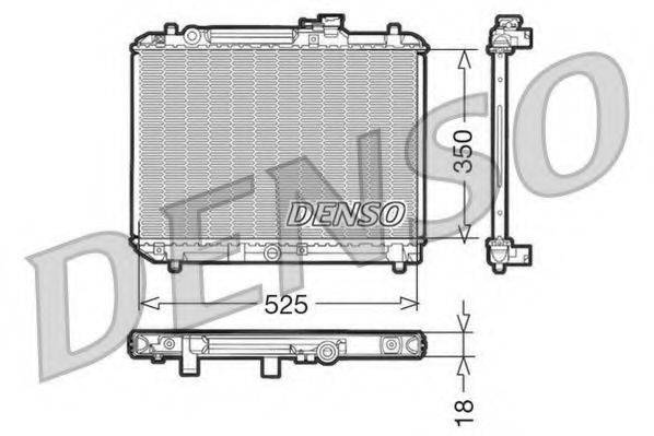DENSO DRM47001 Радіатор, охолодження двигуна