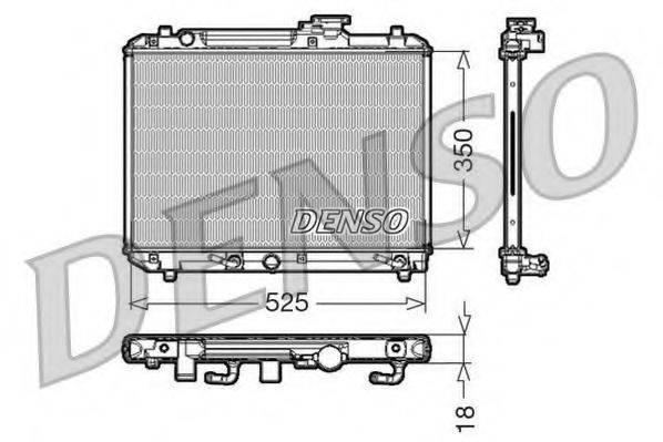 DENSO DRM47002 Радіатор, охолодження двигуна