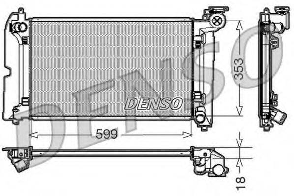DENSO DRM50010 Радіатор, охолодження двигуна