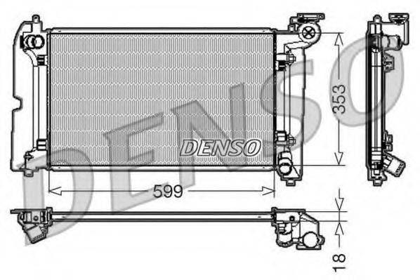 DENSO DRM50011 Радіатор, охолодження двигуна