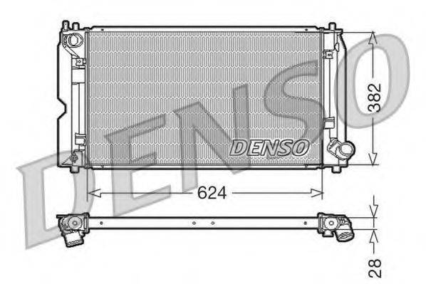 DENSO DRM50012 Радіатор, охолодження двигуна
