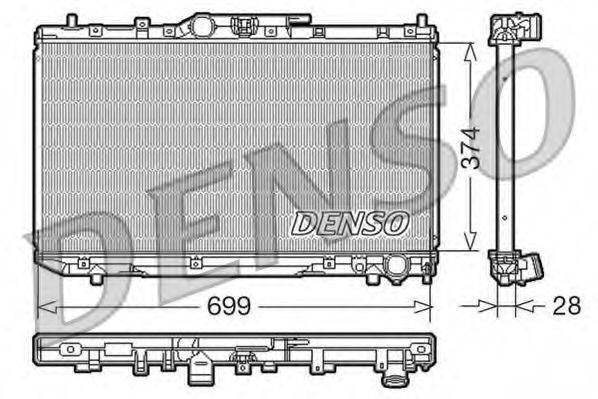 DENSO DRM50014 Радіатор, охолодження двигуна