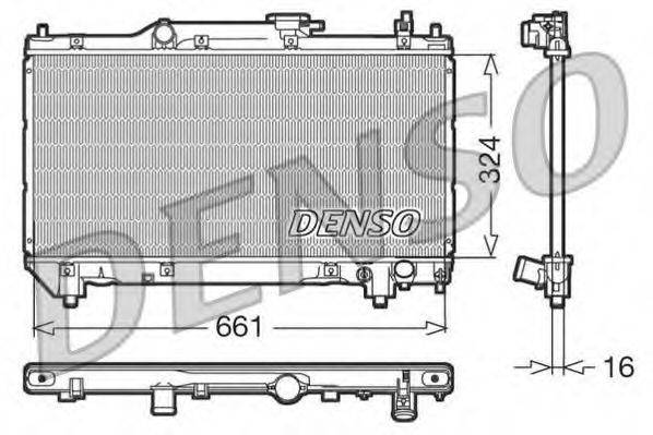 DENSO DRM50015 Радіатор, охолодження двигуна