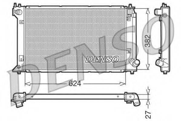 DENSO DRM50019 Радіатор, охолодження двигуна