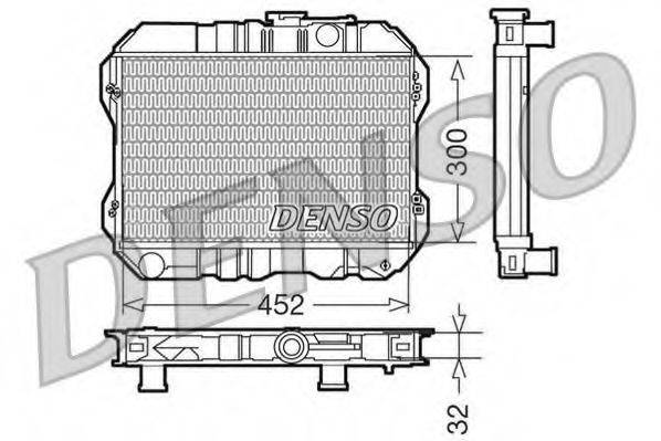 DENSO DRM50200 Радіатор, охолодження двигуна